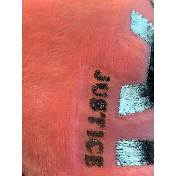 NEW JUSTICE Girls Pajama Set 2-Pc Small 7/8 Velvet Fleece PJs PINK Loungewear - Picture 7 of 12